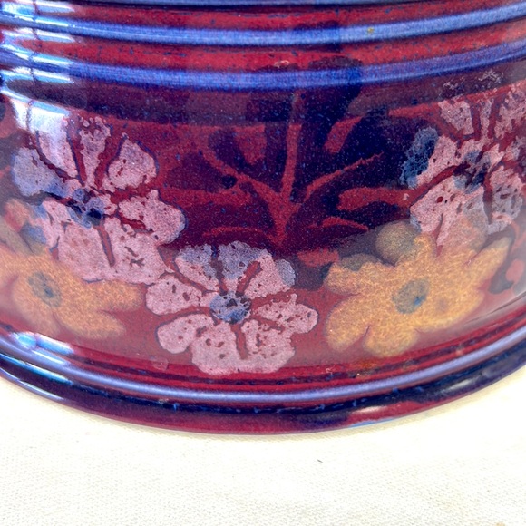 Studio art pottery handmade artist signed glazed 2 piece Dutch oven - Picture 8 of 9